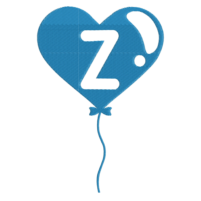 Happy Birthday Balloon Letter Z