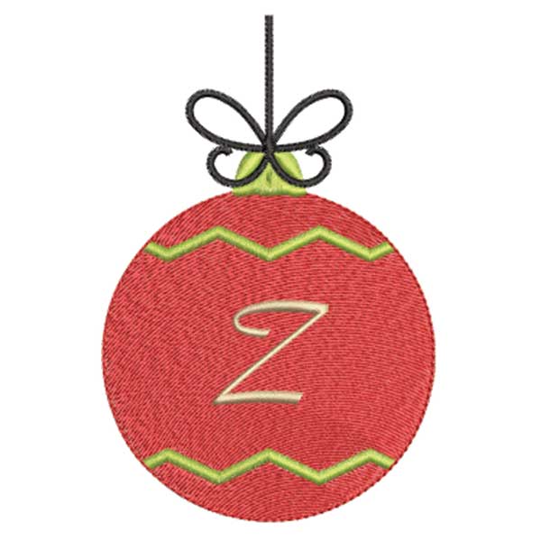 Christmas Alphabet Z