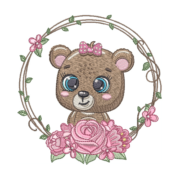 Rose Woodland Animals 08