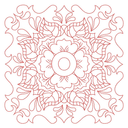 Flower Quilt Block 3