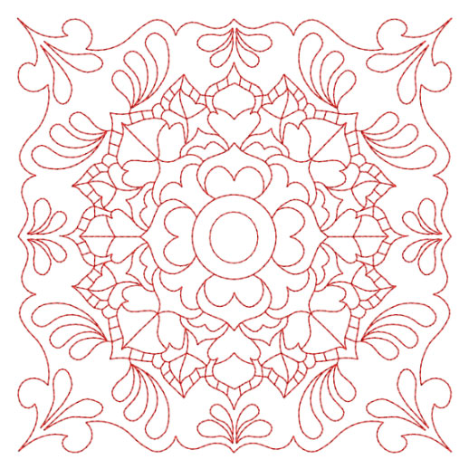 Flower Quilt Block 4