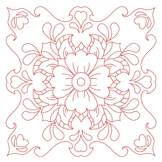 Flower Quilt Block 5