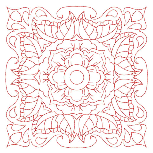 Flower Quilt Block 7