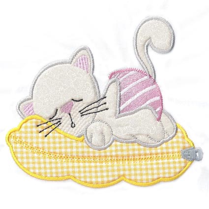 Applique Sleep Time Kittiy 3
