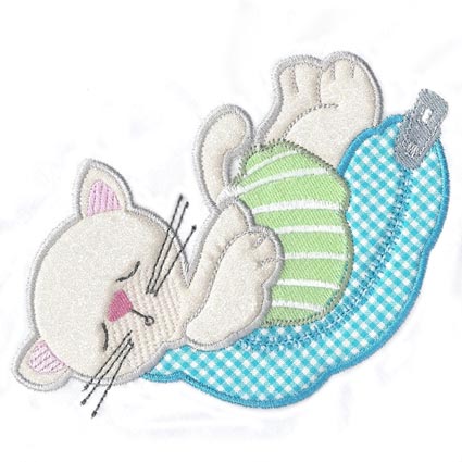 Applique Sleep Time Kittiy 4