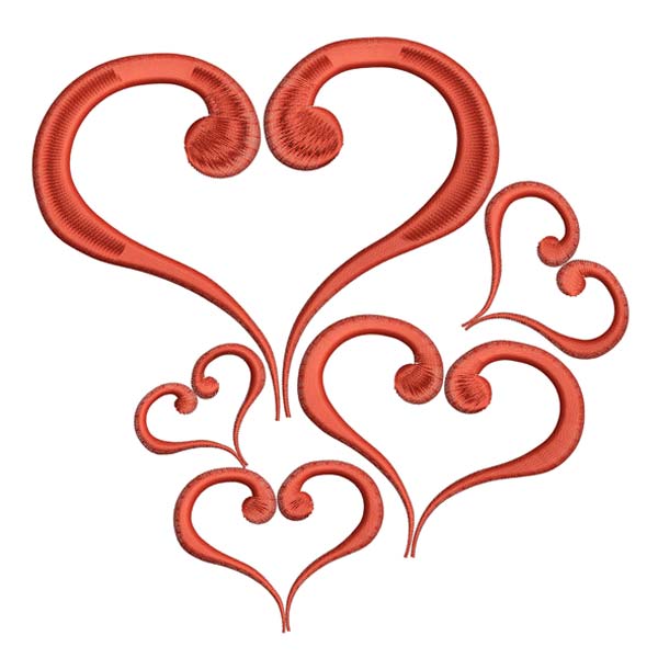 Valentine Red Hearts-4