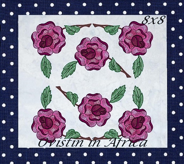 Rose Quilt Blocks and Borders-12