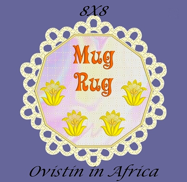 FSL Applique Mug Rugs 8x8-7