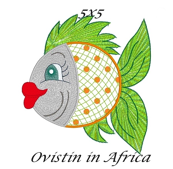 Sassy applique fish 5x5  oregonpatchworks