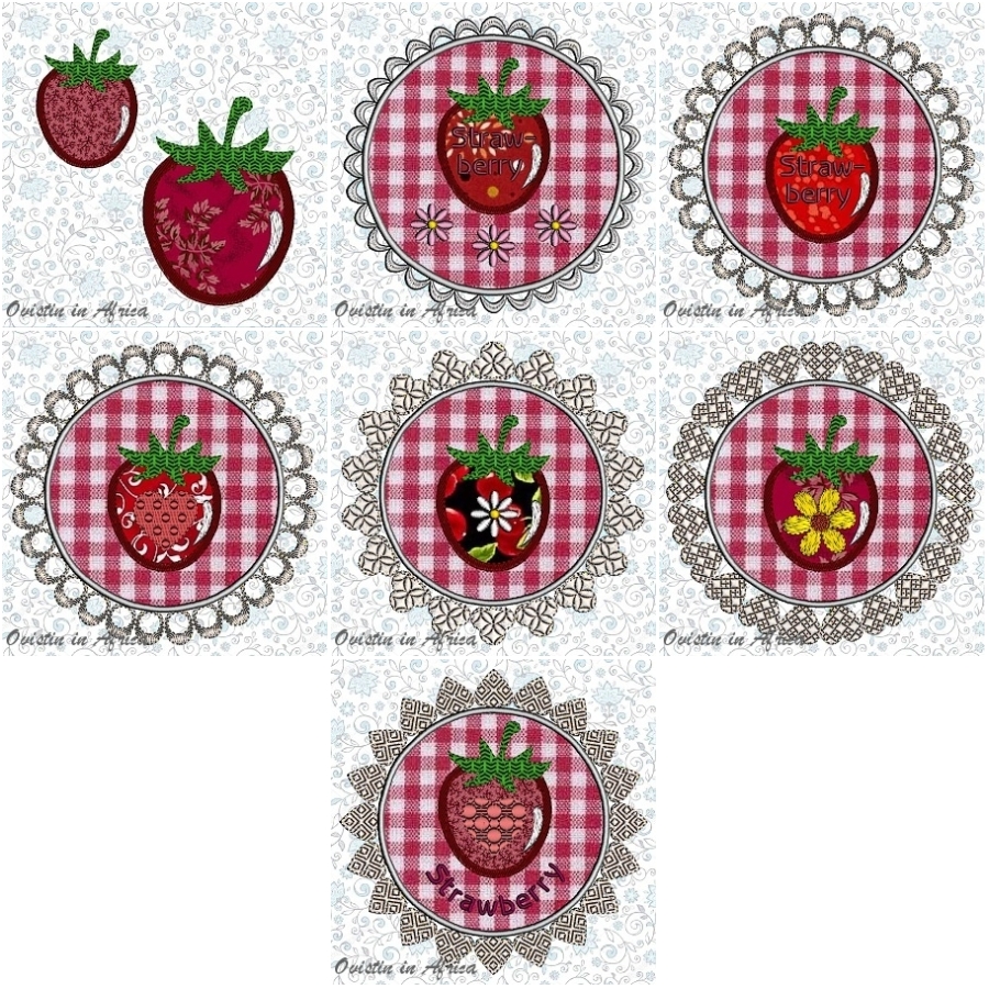 FSL App. Strawberry Coasters 