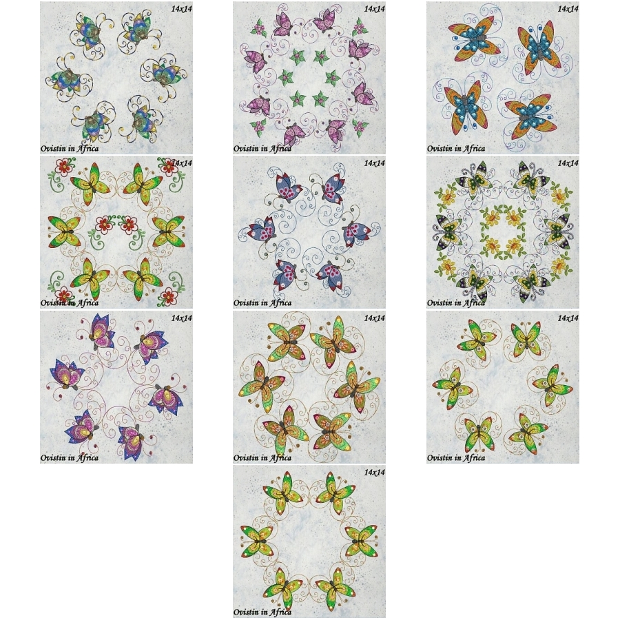 Twirly Butterfly Pillows 