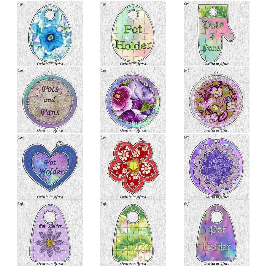 Pot Holders Small 6x6 