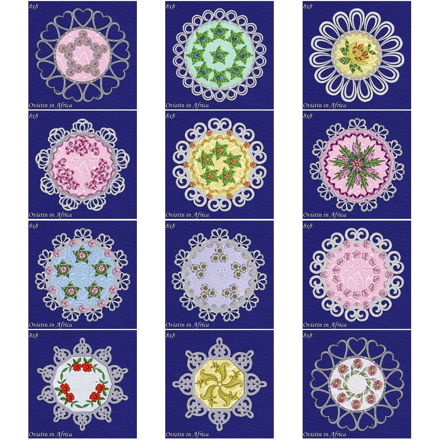 Applique FSL Floral Quilt Blocks 