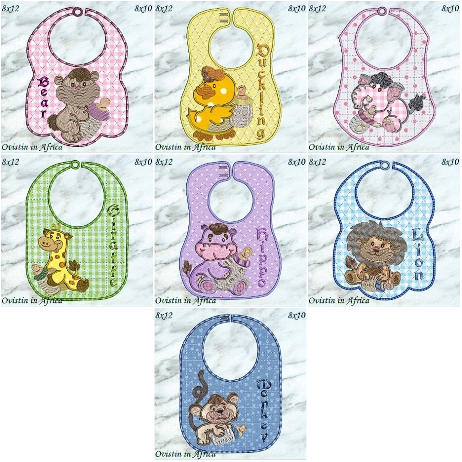 Bottle Babies Bibs Large and Small 