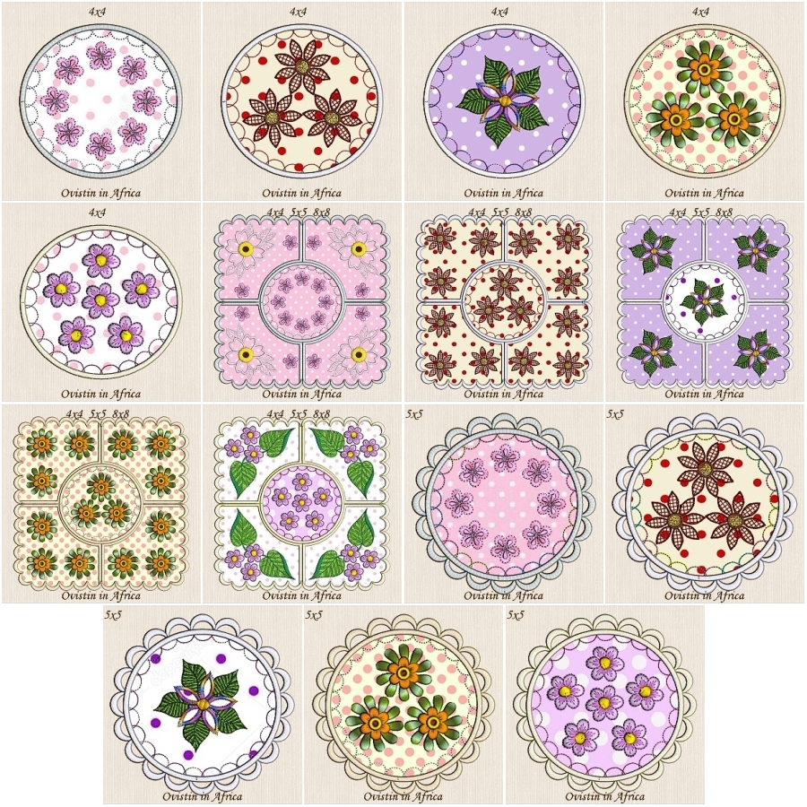 Mug Rugs and Coasters Set 1 