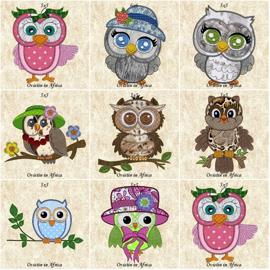 Sassy Owls 5x5  