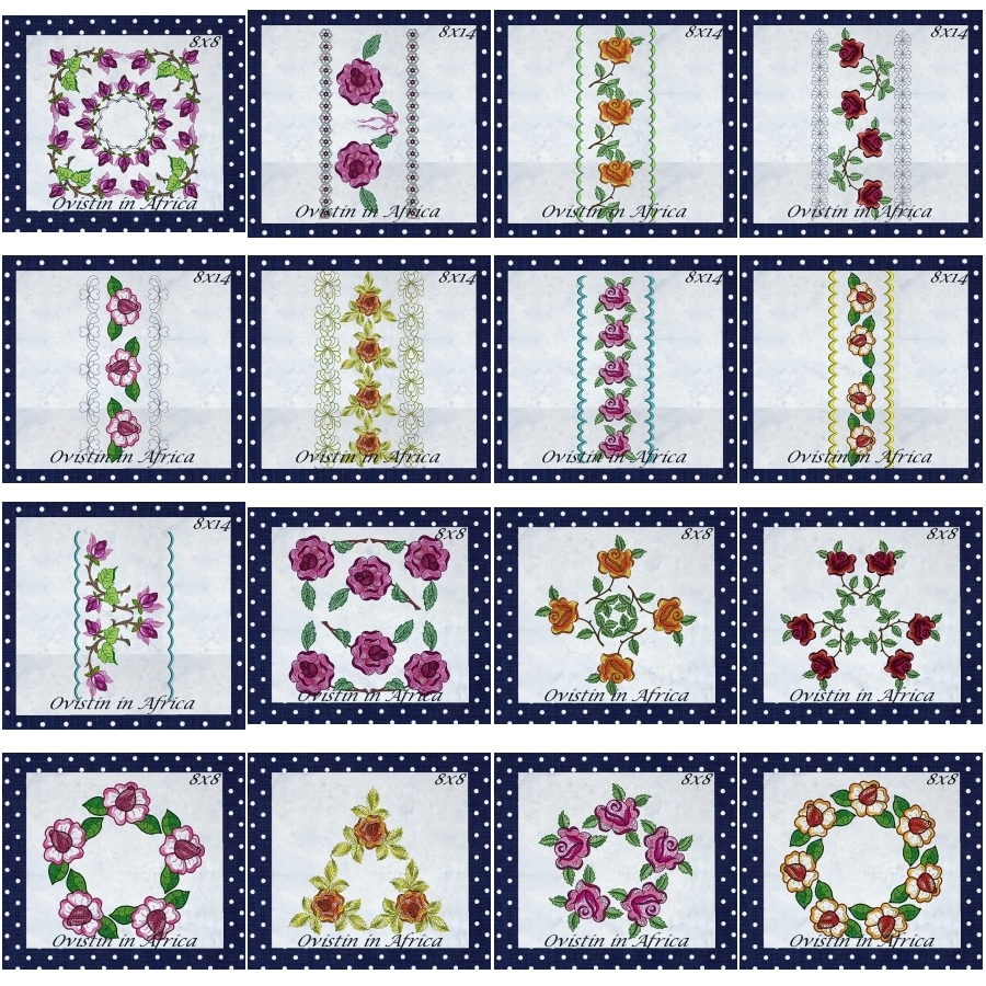 Rose Quilt Blocks and Borders