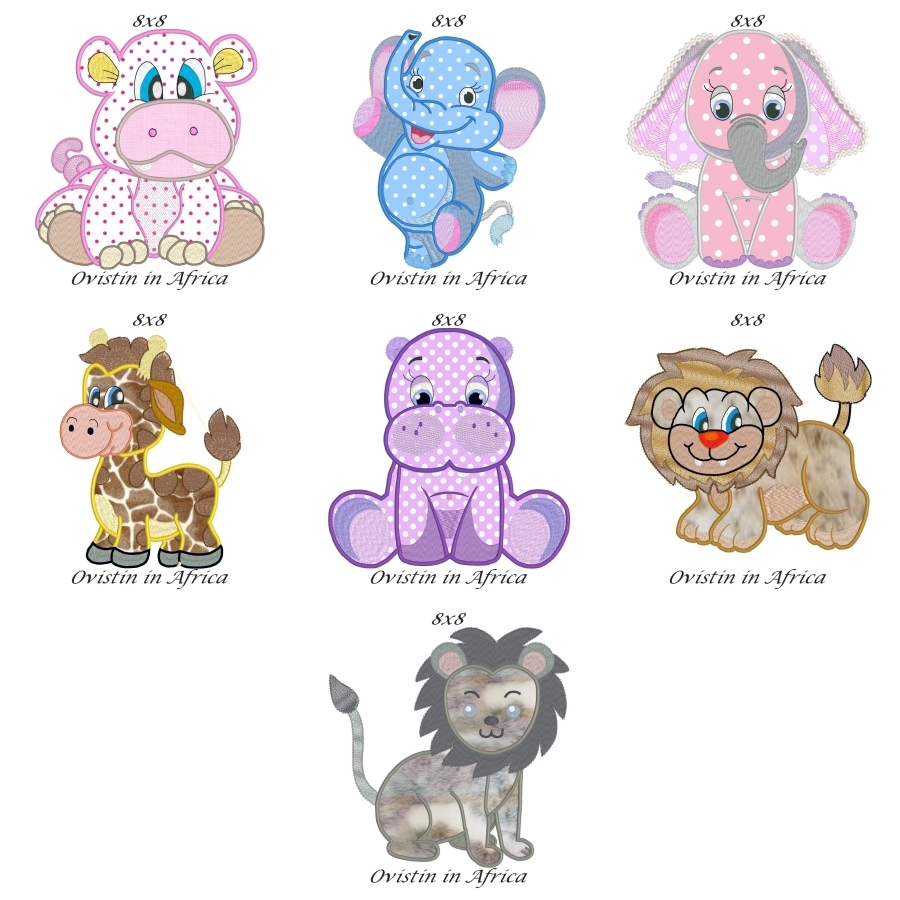 Applique Animals Set 2