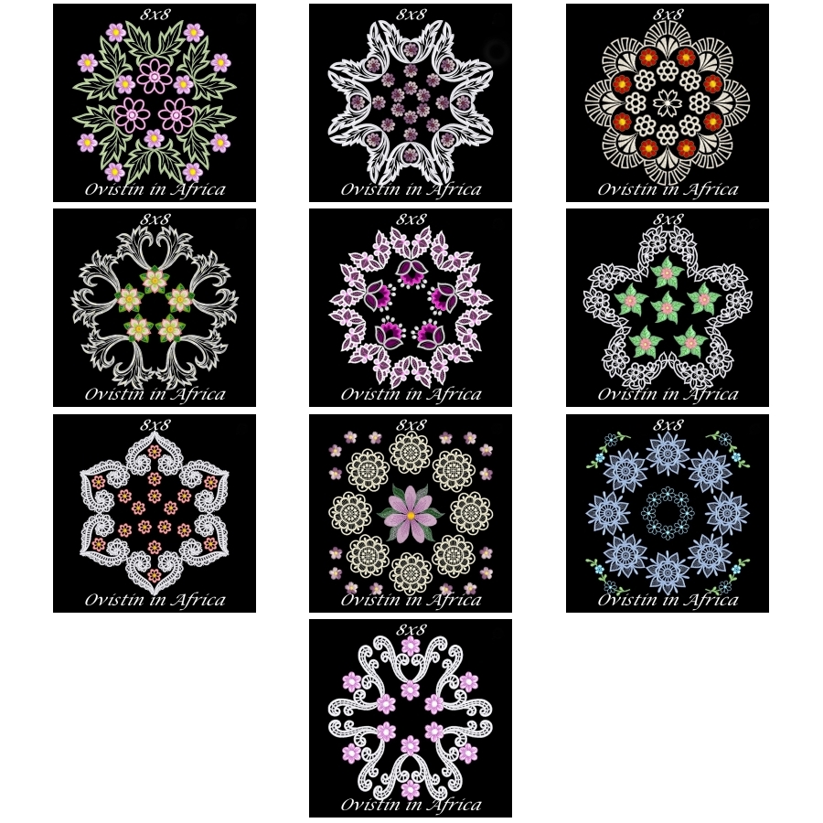 Satin Quilt Blocks 1-10