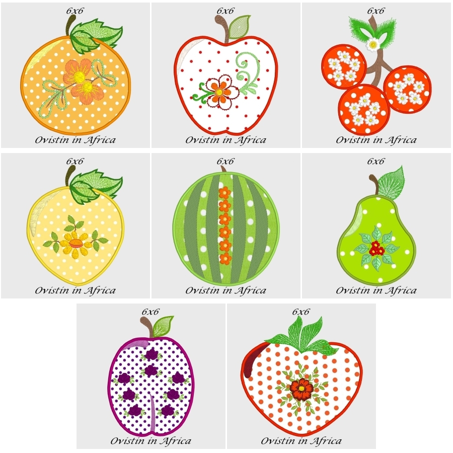 App. Floral Fruit 6x6