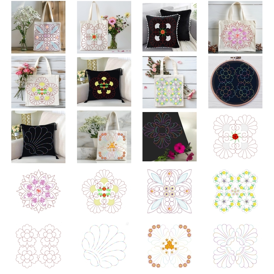 Trapunto Blocks 3 QB 8X8