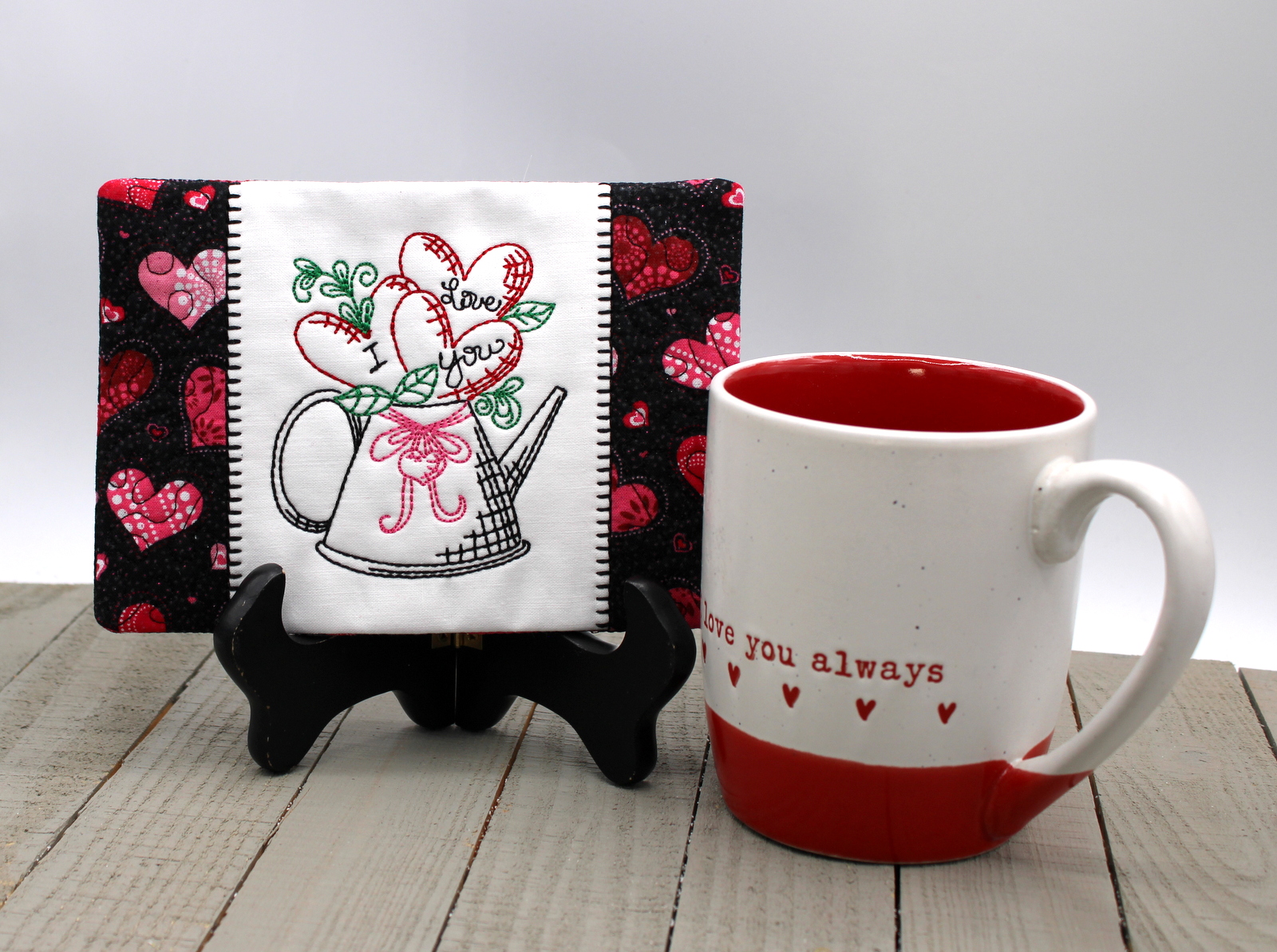 Colorline Valentine Mug Rug Set-4