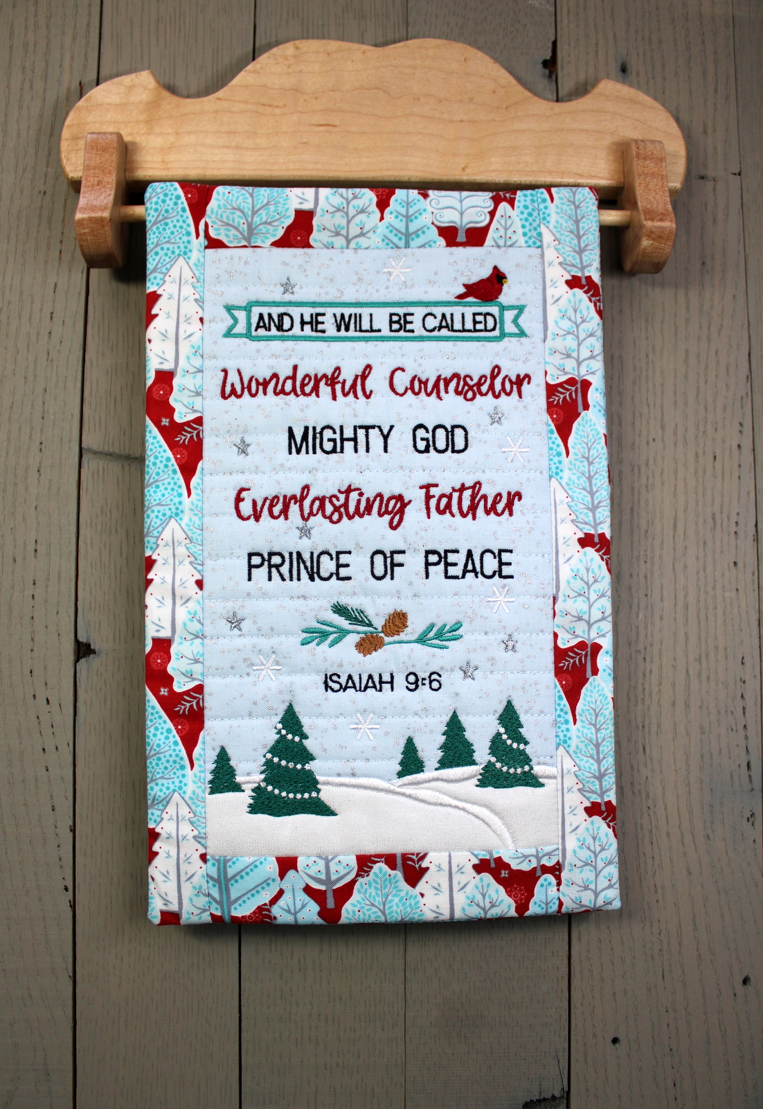 Prince of Peace Mini Quilt (7x11)-3