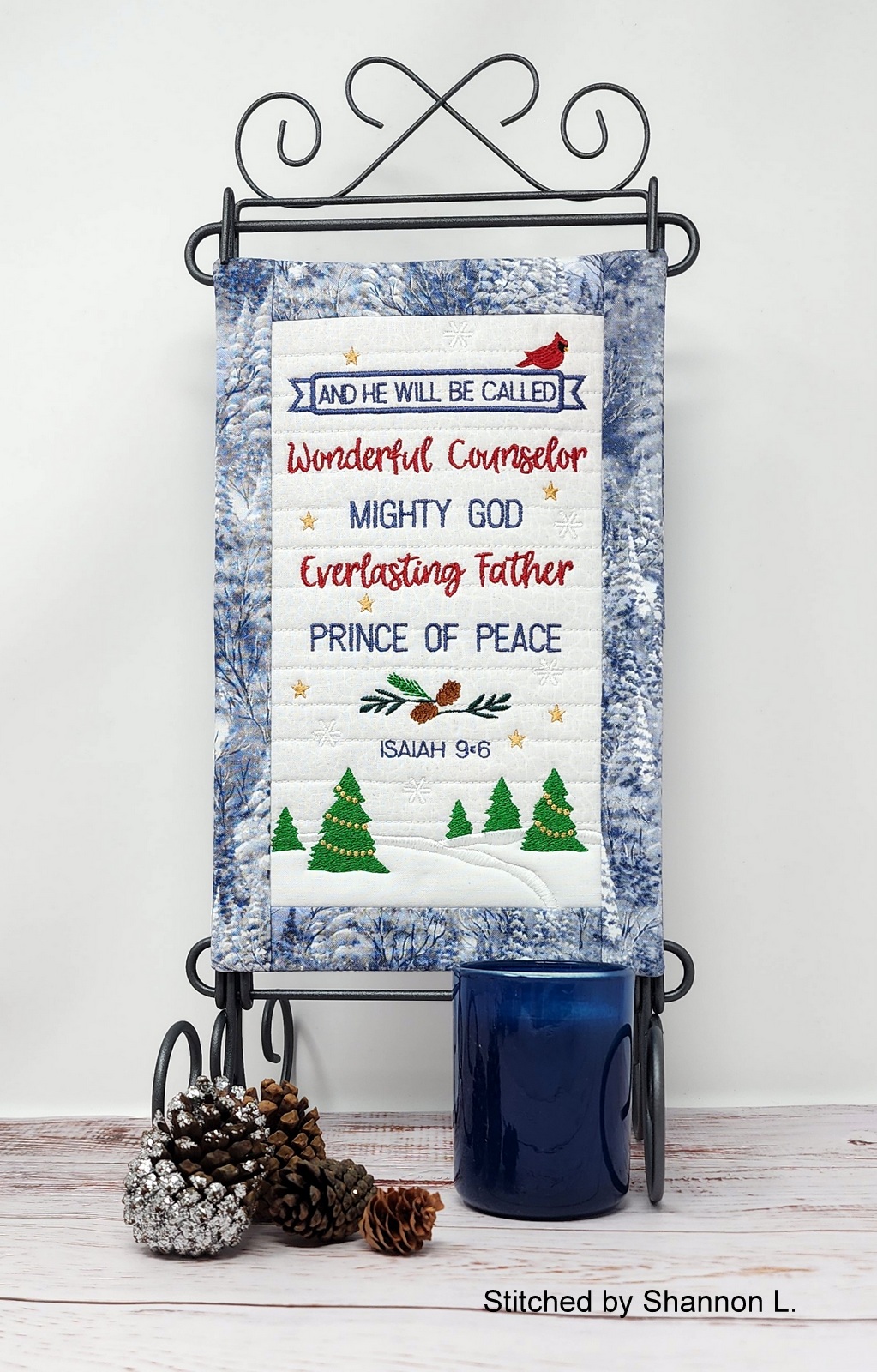 Prince of Peace Mini Quilt (7x11)-4