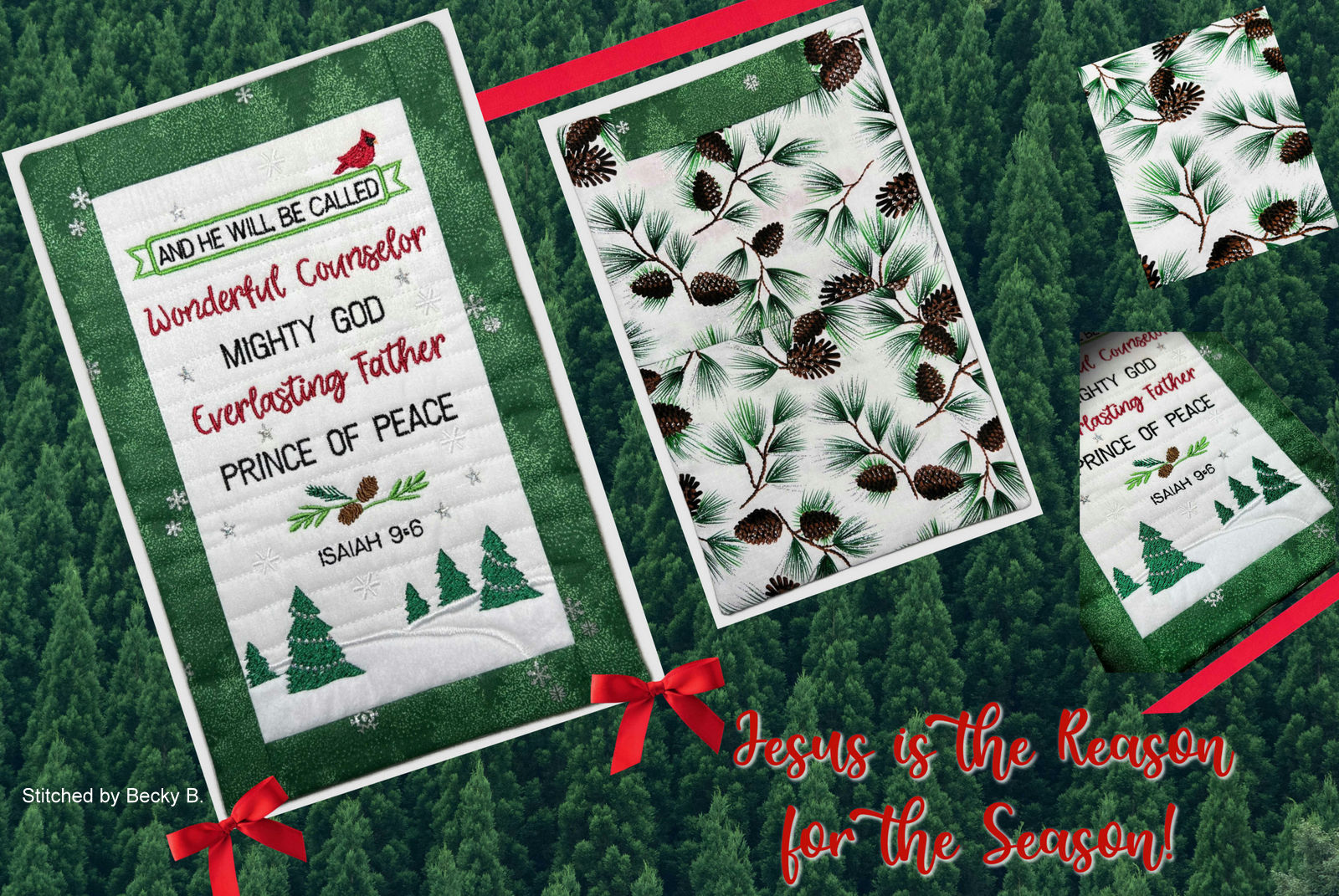 Prince of Peace Mini Quilt (7x11)-6
