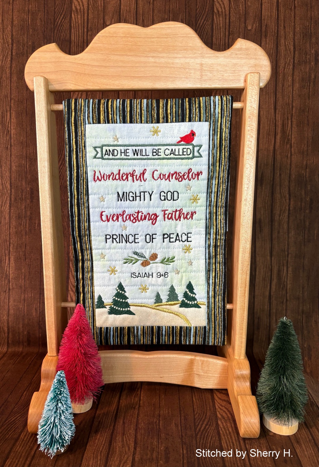 Prince of Peace Mini Quilt (7x11)-7