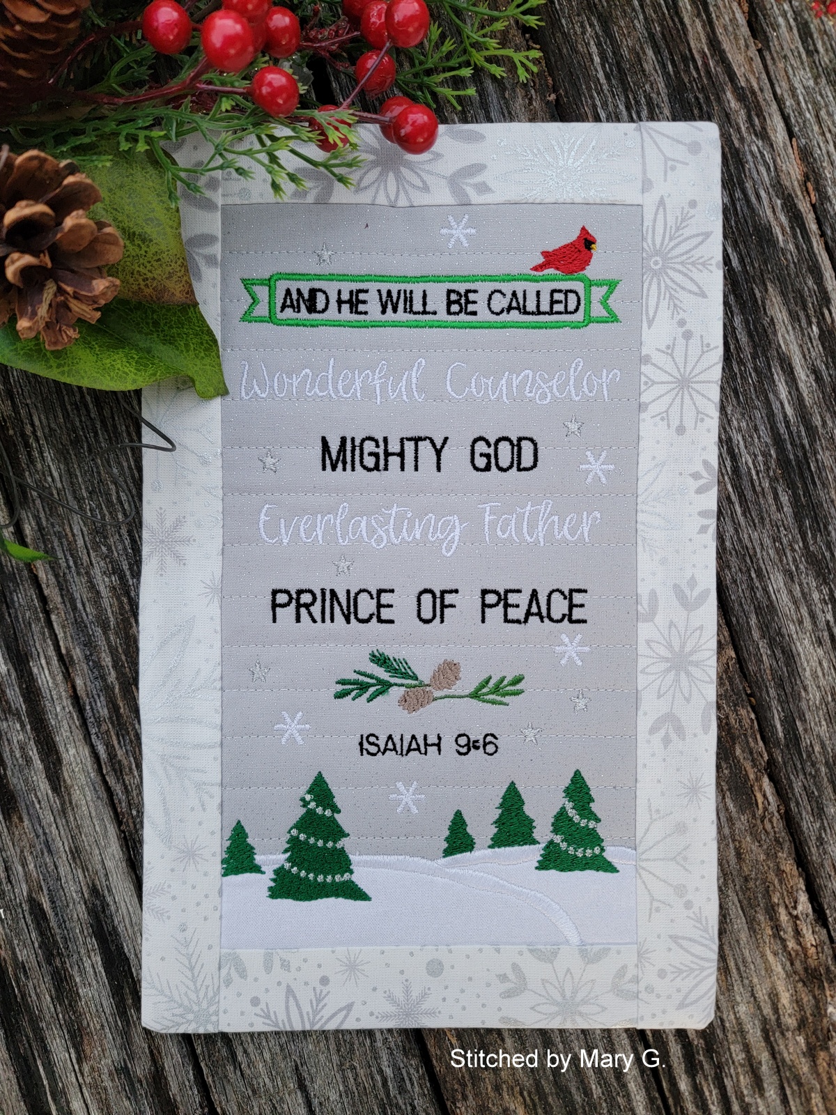 Prince of Peace Mini Quilt (7x11)-8