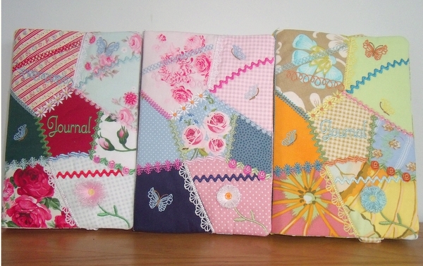 Crazy Patch Journal Cover (for the 6x8 journal insert)-7