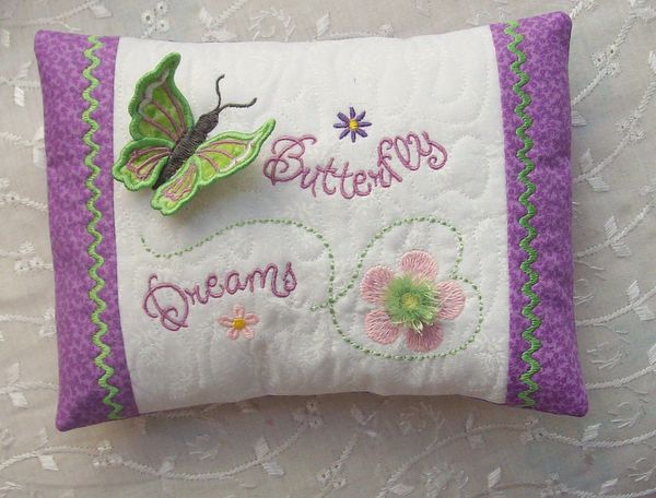 Butterfly Dreams Pillow ITH -4