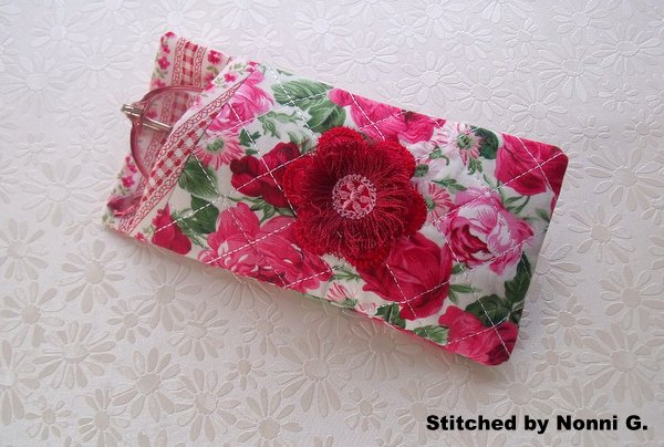 Floral Eye Glasses Case ITH -7