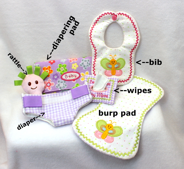 Mini Diaper Tote - Baby Doll Diapering Combo -27