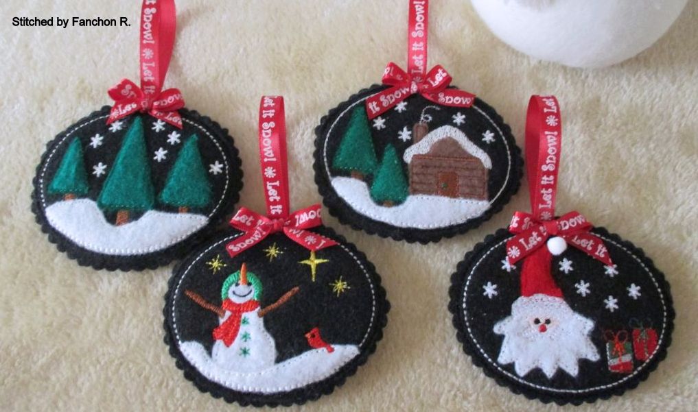 Applique Felt Ornaments OregonPatchWorks