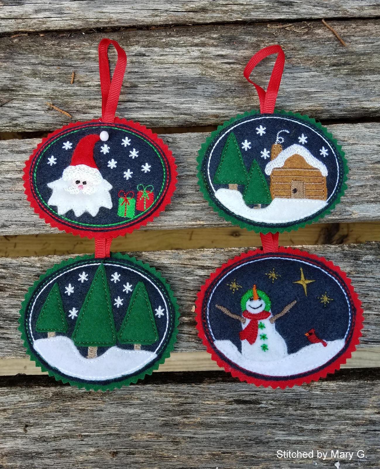 Applique Felt Ornaments OregonPatchWorks