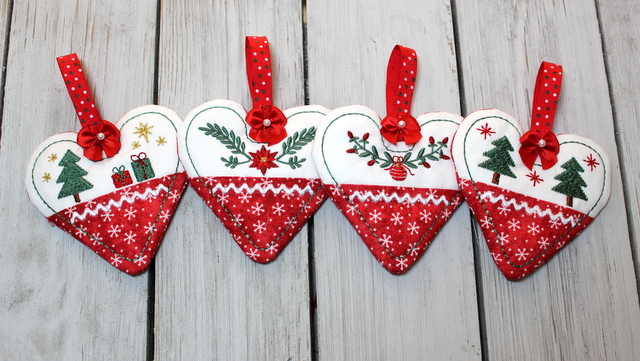 Christmas Heart Ornaments-3