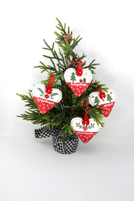 Christmas Heart Ornaments-5