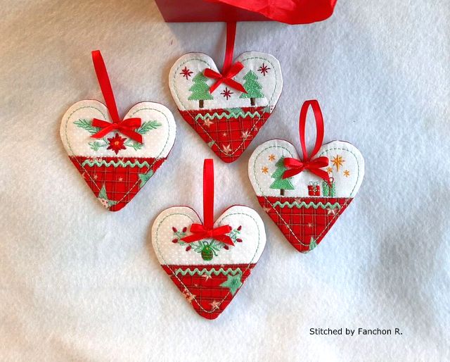 Christmas Heart Ornaments-9
