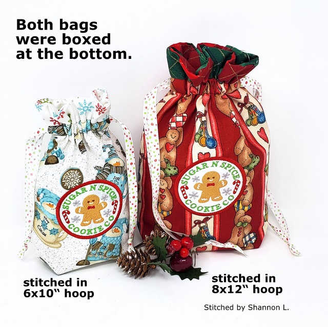 Cookie Drawstring Bag Set OregonPatchWorks