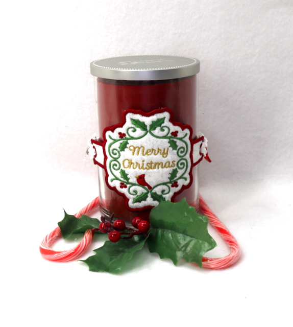 Merry Christmas Jar and Candle Hugger-3