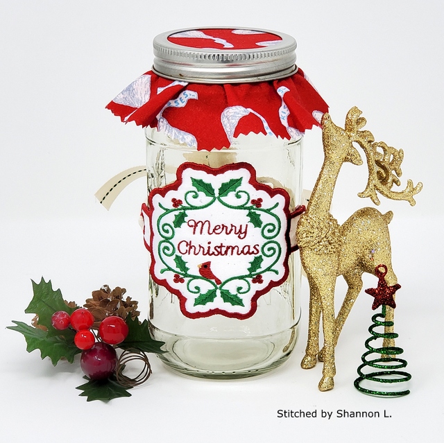 Merry Christmas Jar and Candle Hugger-6