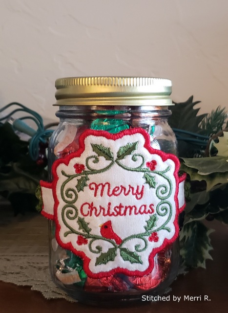Merry Christmas Jar and Candle Hugger-9