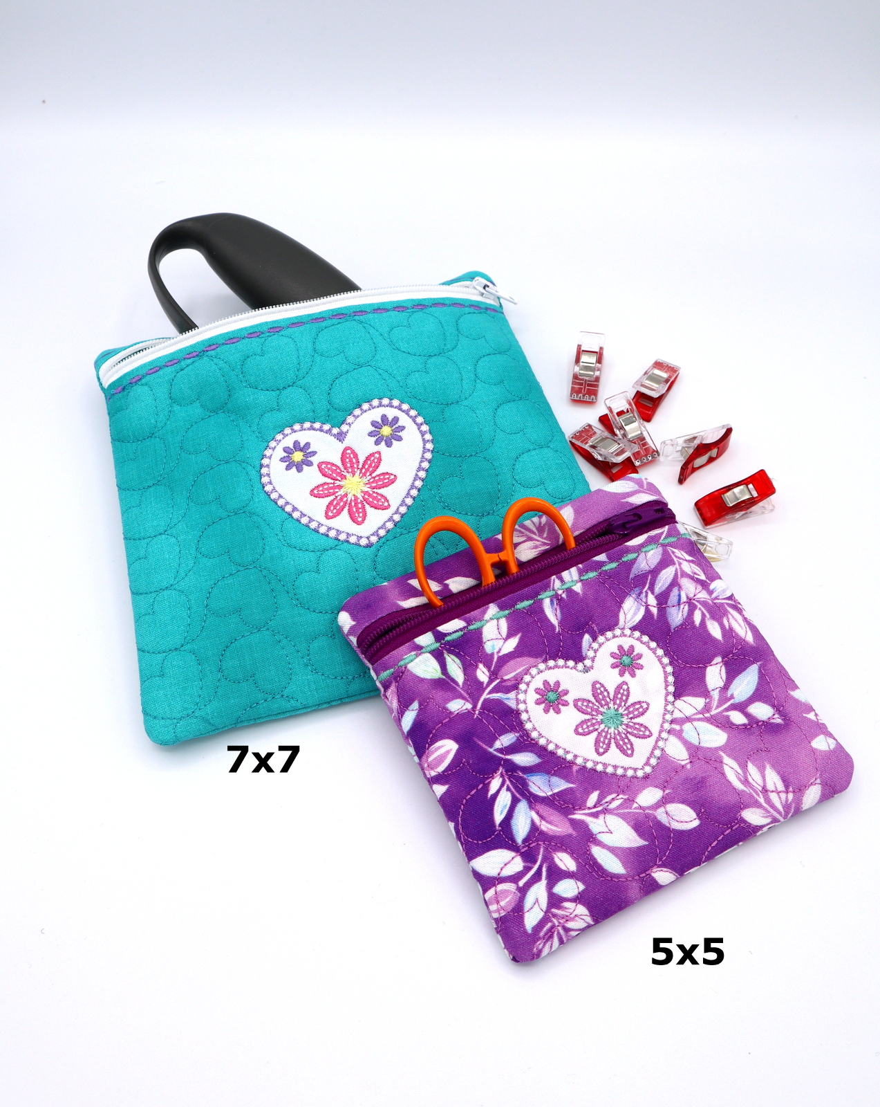 Daisy Heart Bag (2 sizes!)-4