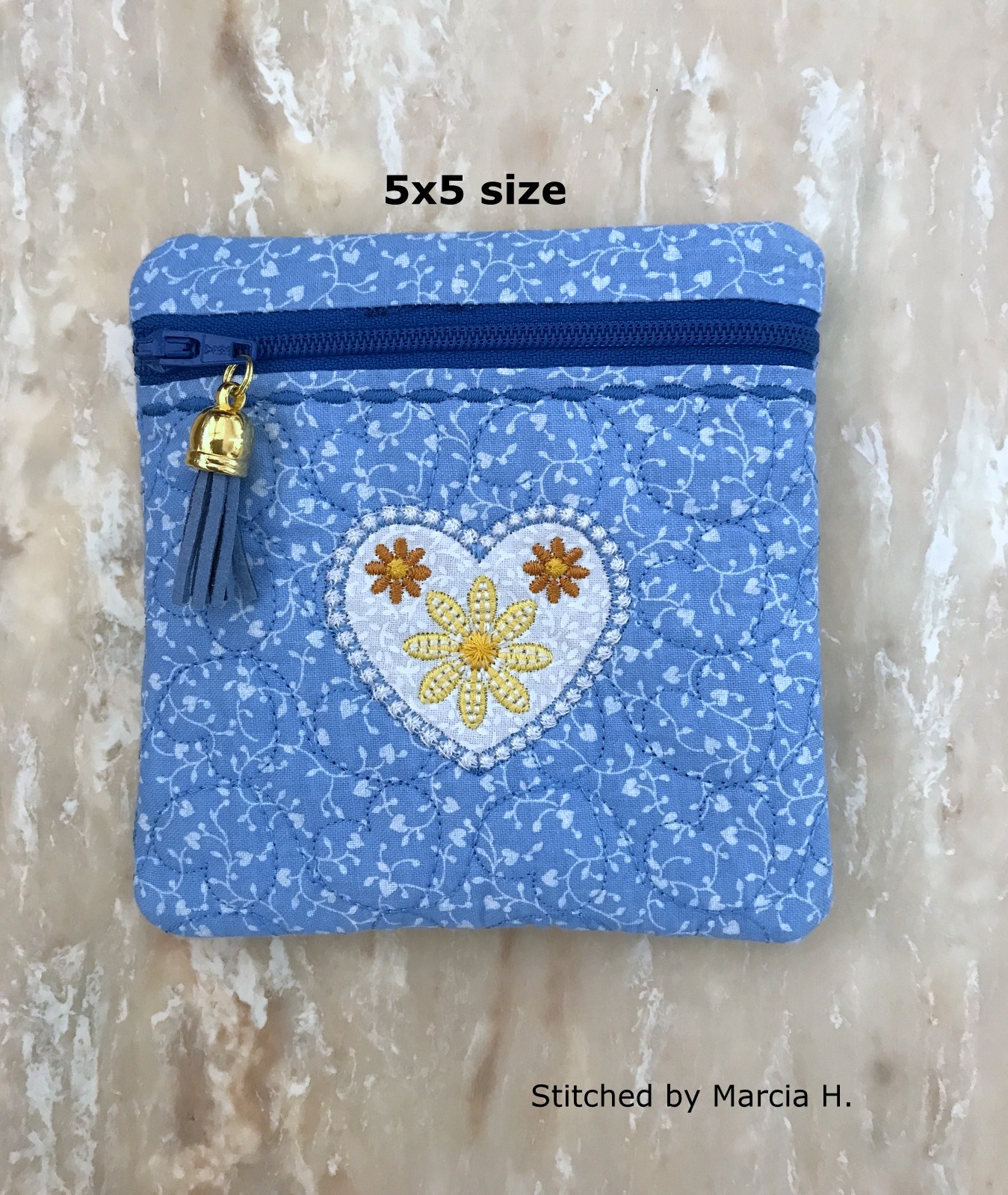 Daisy Heart Bag (2 sizes!)-10