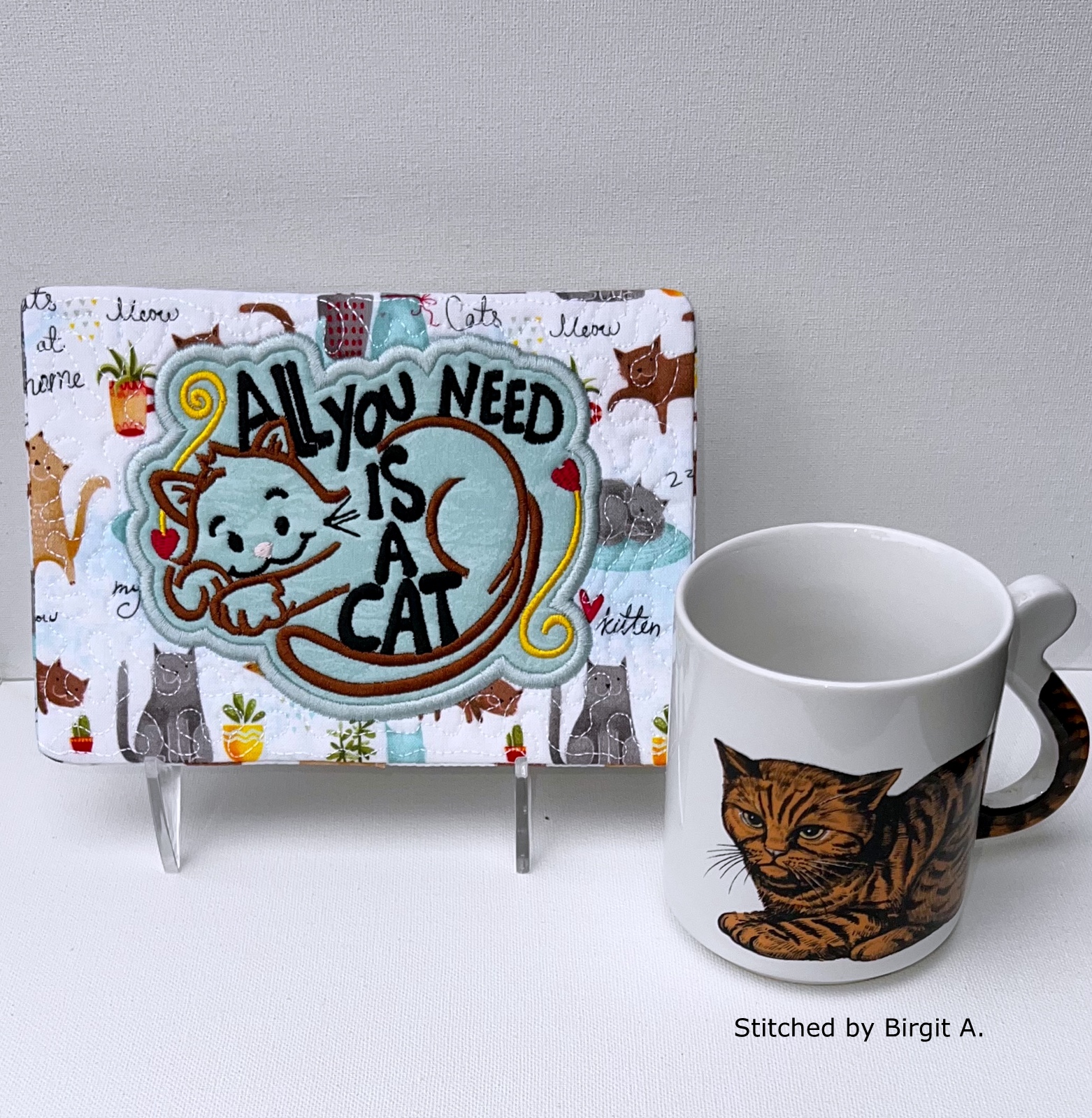 All You Need is a Cat Mug Rug-10