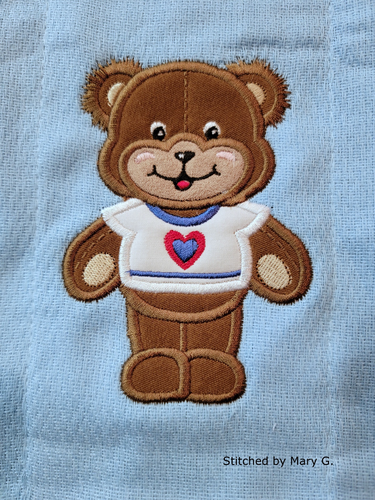 Applique Teddy Bear Boy-6