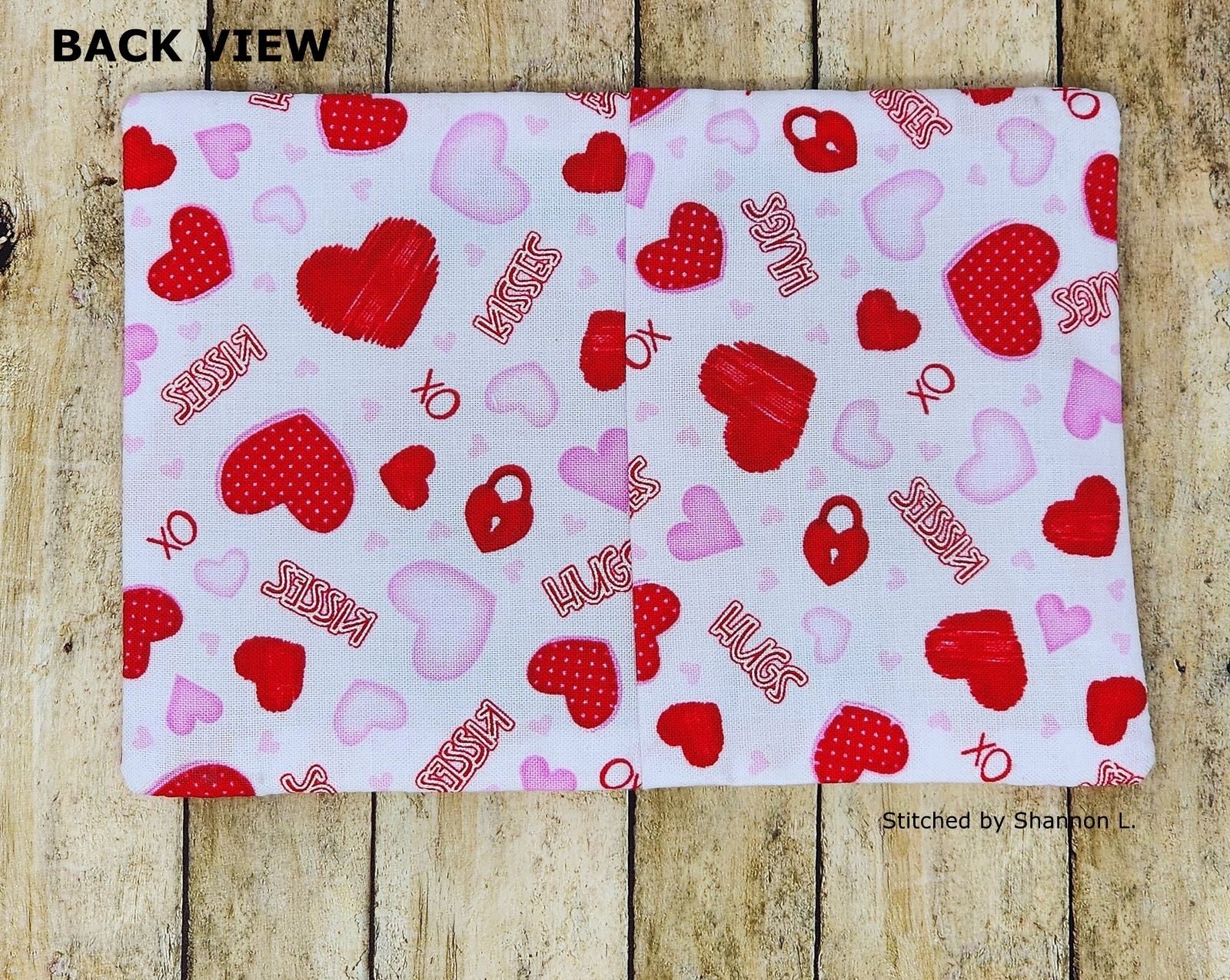 Hearts Truck Mug Rug-5