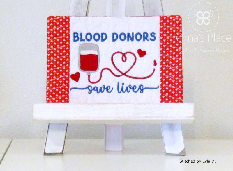 Blood Donors Mug Rug (5x7)-5